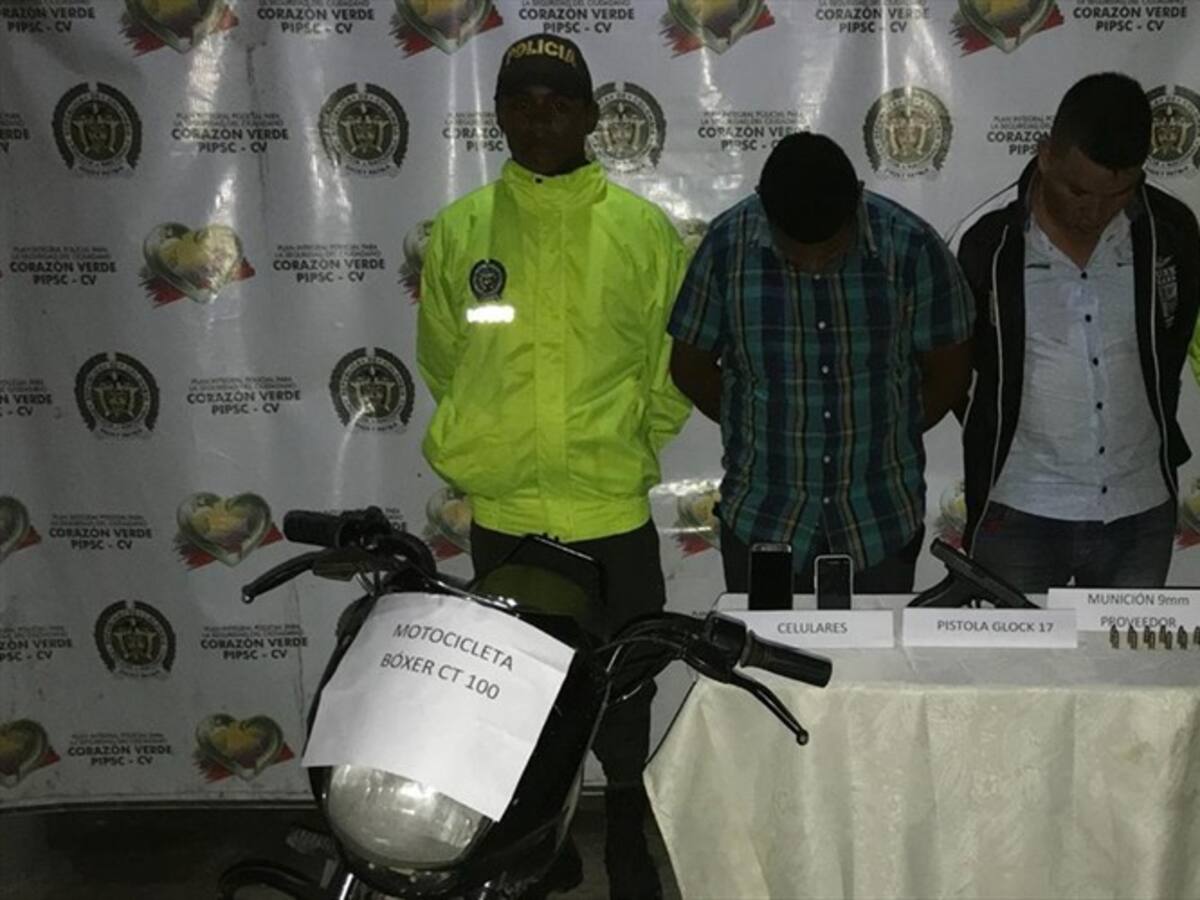 Capturan en Cereté a dos presuntos sicarios del Clan del Golfo