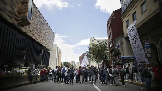 Universidad Distrital suspende temporalmente clases. Foto: Colprensa