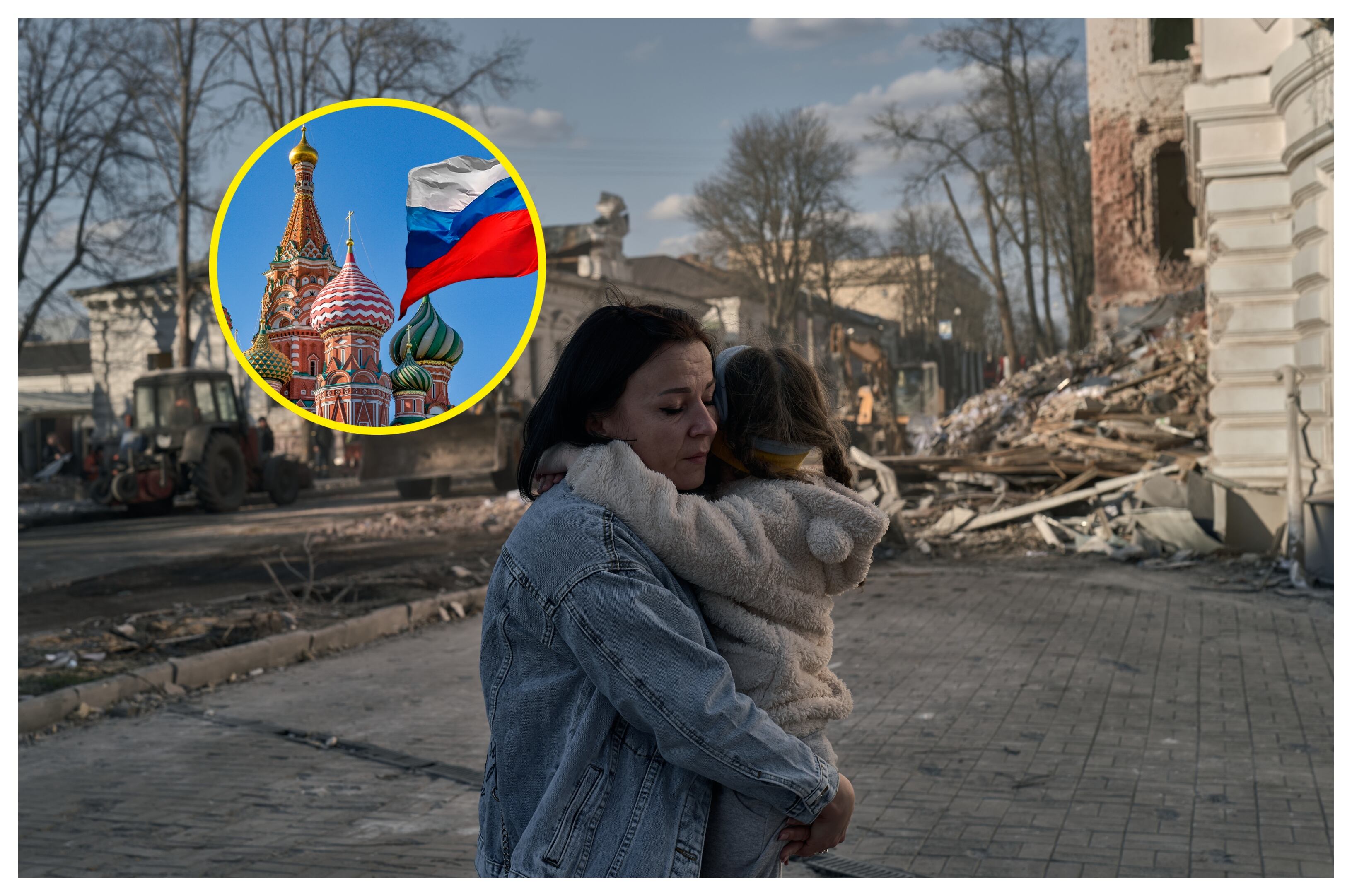 Conflicto en Ucrania y Kremlin. Foto: Vlada Liberova/ Libkos/ Ayhan Altum/ Getty Images.