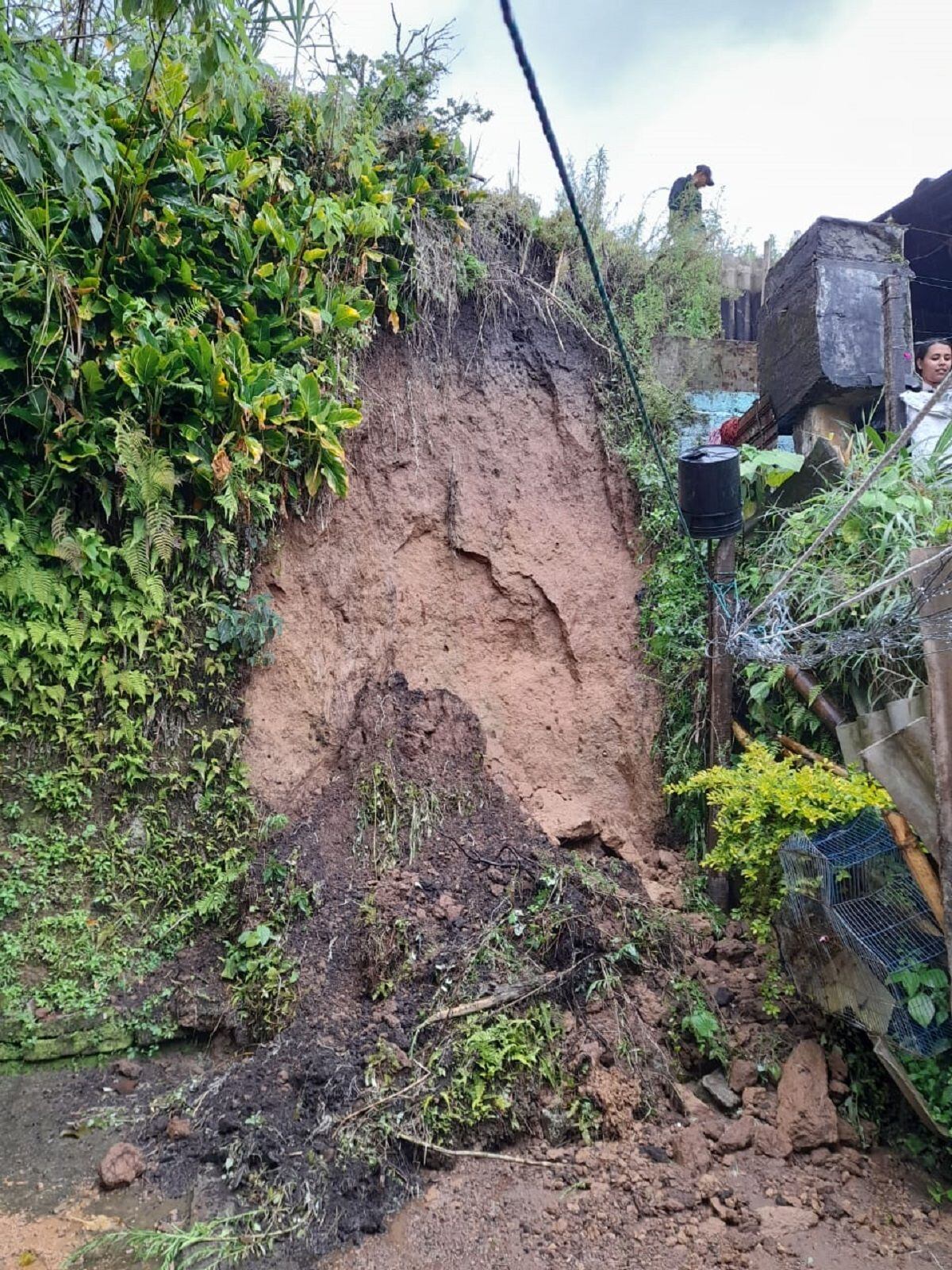 Afectaciones por lluvias en Anserma, Caldas. Crédito: Defensa Civil de Anserma, Caldas.