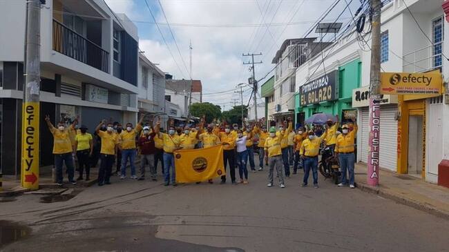 Huelga Sintracarbón. Foto: Facebook: Sintracarbón