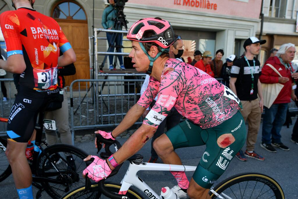 Ciclista colombiano Rigoberto Urán del equipo EF Education  (Photo by Dario Belingheri/Getty Images)