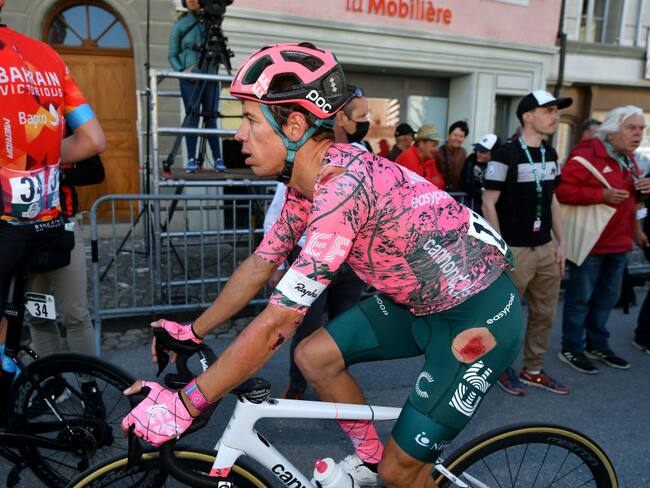 Ciclista colombiano Rigoberto Urán del equipo EF Education (Photo by Dario Belingheri/Getty Images)