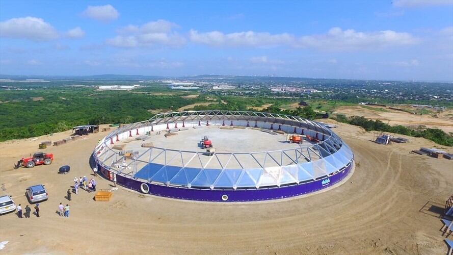Megatanque de Barraquilla necesita $5.000 millones más y está en riesgo de deslizamiento. Foto: Colprensa