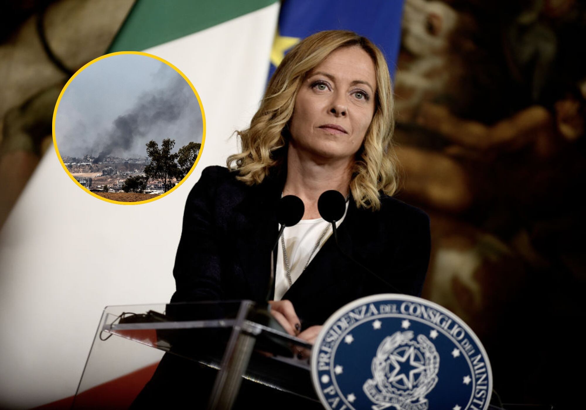 Giorgia Meloni celebró acuerdo para fin de guerra en Gaza y pidió pragmatismo para una paz duradera. Foto: Getty Images.