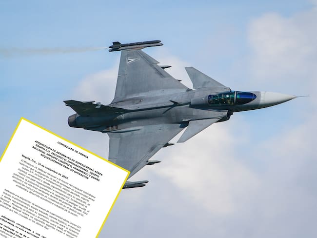 Aviones Gripen. Foto: Getty Images - Comunicado de Defensa.