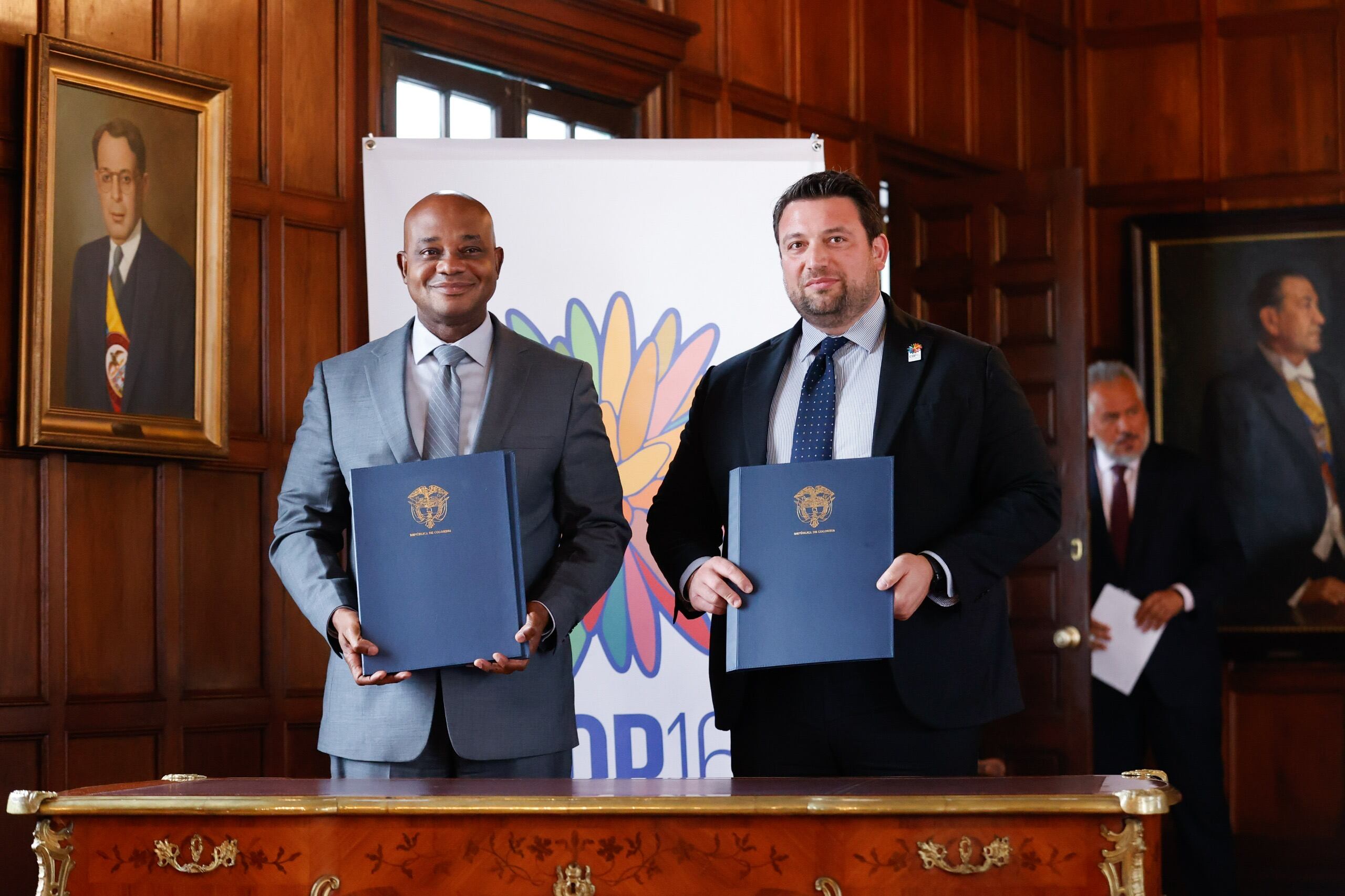 Se firma acuerdo entre Colombia y Naciones Unidas para garantizar la seguridad de la COP16. Foto: Cancillería