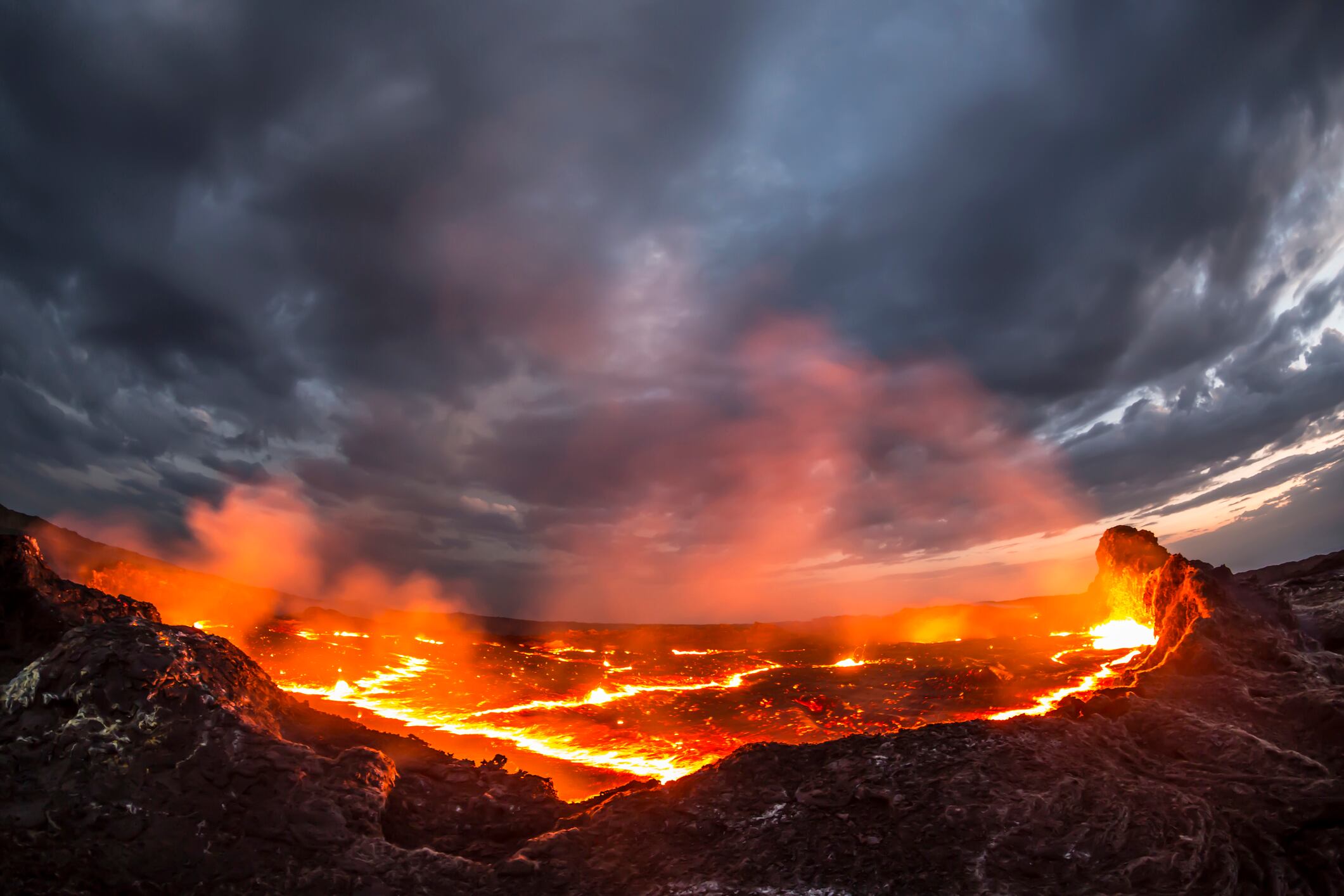 Volcán Erta Ale en la región de Afar, Etiopía. I Foto: Getty Images.