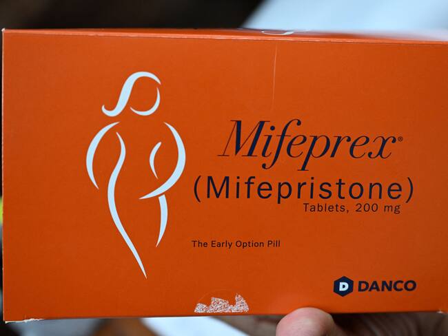 La mifepristona (Mifeprex), uno de los dos medicamentos utilizados en un aborto con medicamentos. Foto de ROBYN BECK/AFP vía Getty Images.