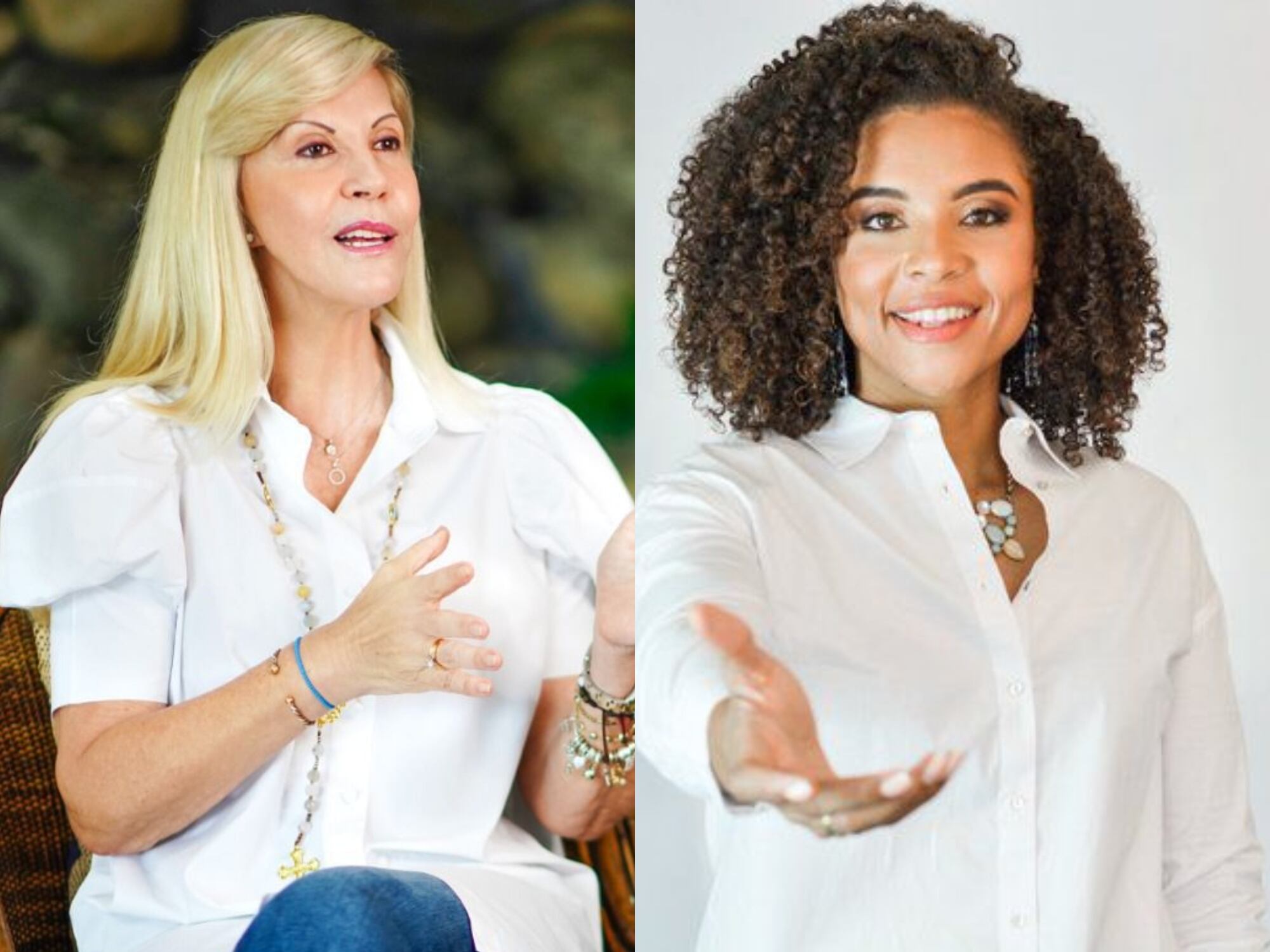 la gobernadora del Valle del Cauca, Dilian Francisca Toro, y su homóloga del Chocó, Nubia Carolina Córdoba. Foto: Suministrada.