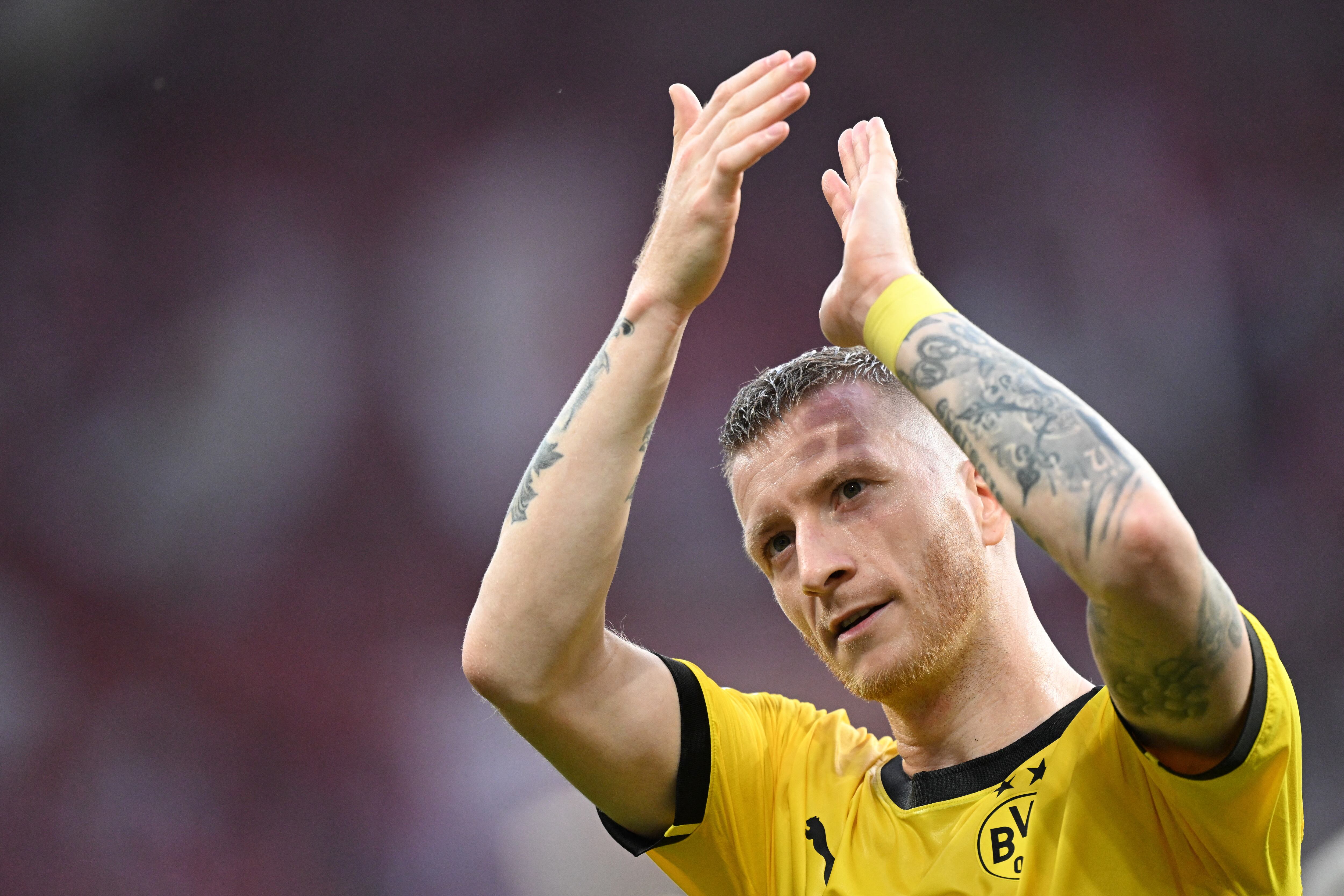 Marco Reus. (Photo by Kirill KUDRYAVTSEV / AFP) / DFL REGULATIONS PROHIBIT ANY USE OF PHOTOGRAPHS AS IMAGE SEQUENCES AND/OR QUASI-VIDEO