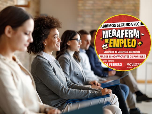 Megaferia de empleo en Bogotá. Foto: Getty Images.