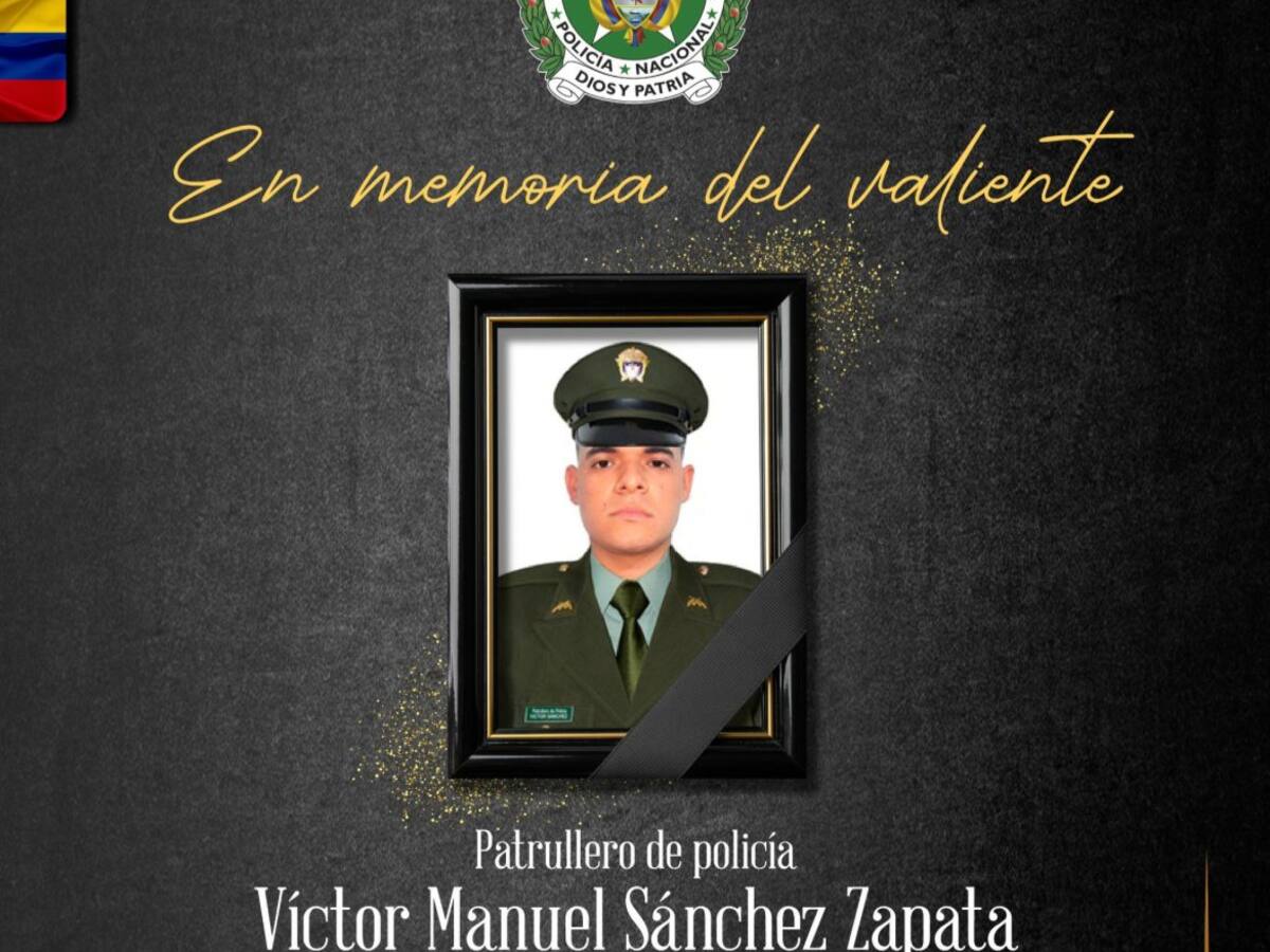 Un policía fue asesinado, al parecer, por un francotirador en el norte del Cauca