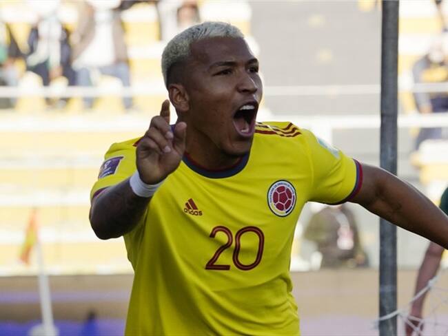 Roger Martínez, jugador de la Selección Colombia ante Bolivia. Foto: Javier Mamani/Getty Images