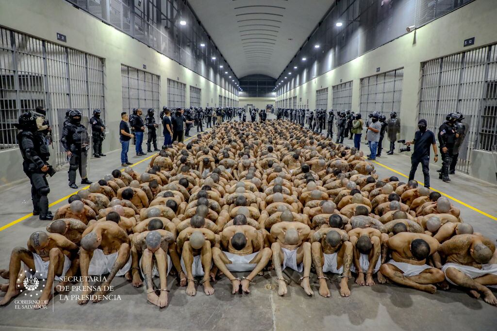 Cárcel en El Salvador. Foto: Getty Images.