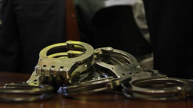 Captura de integrantes de presunta red de desfalco a COlpensiones en Barranquilla. Foto: Colprensa