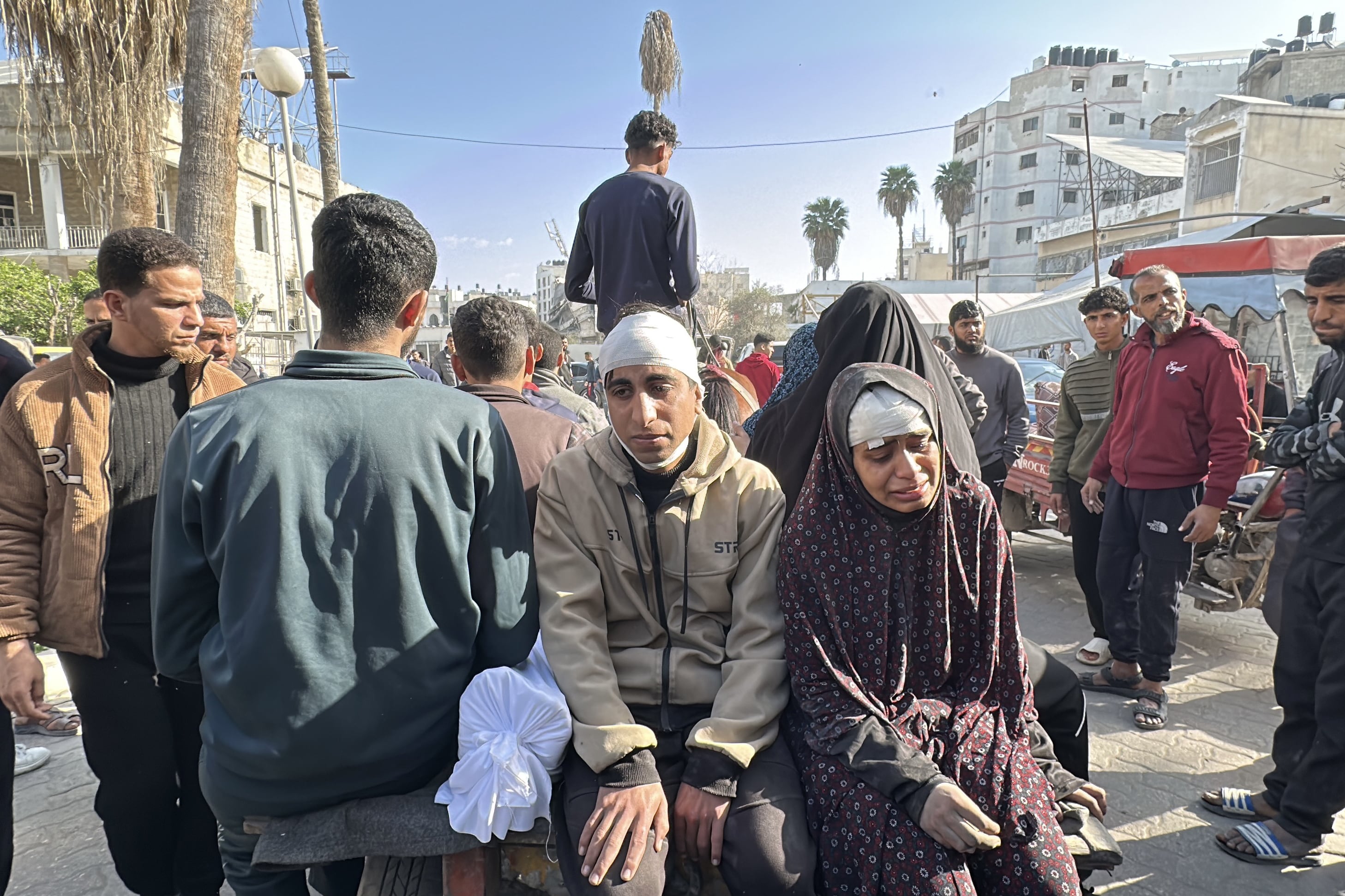 Guerra en Gaza. Foto: Khames Alrefi/Anadolu via Getty Images.