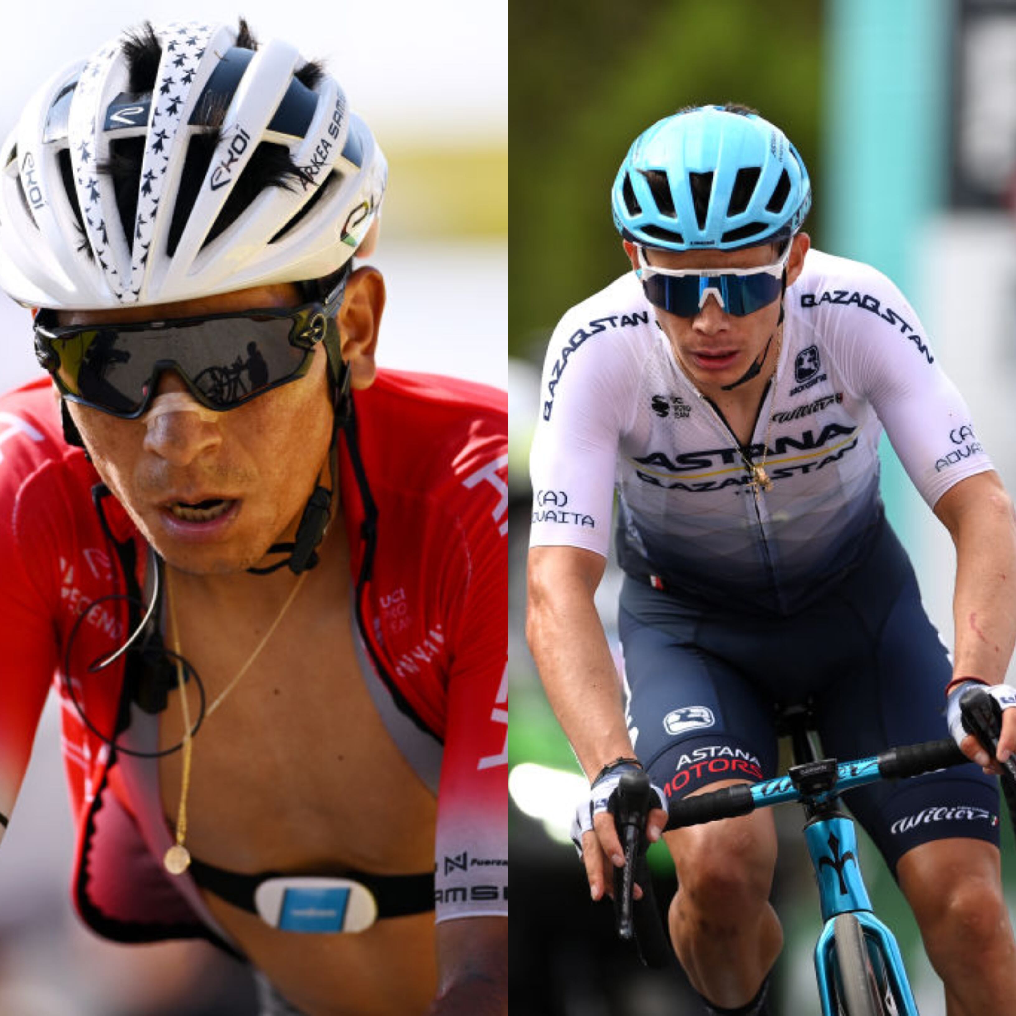 Nairo Quintana y Miguel Ángel López. Foto: Getty Images