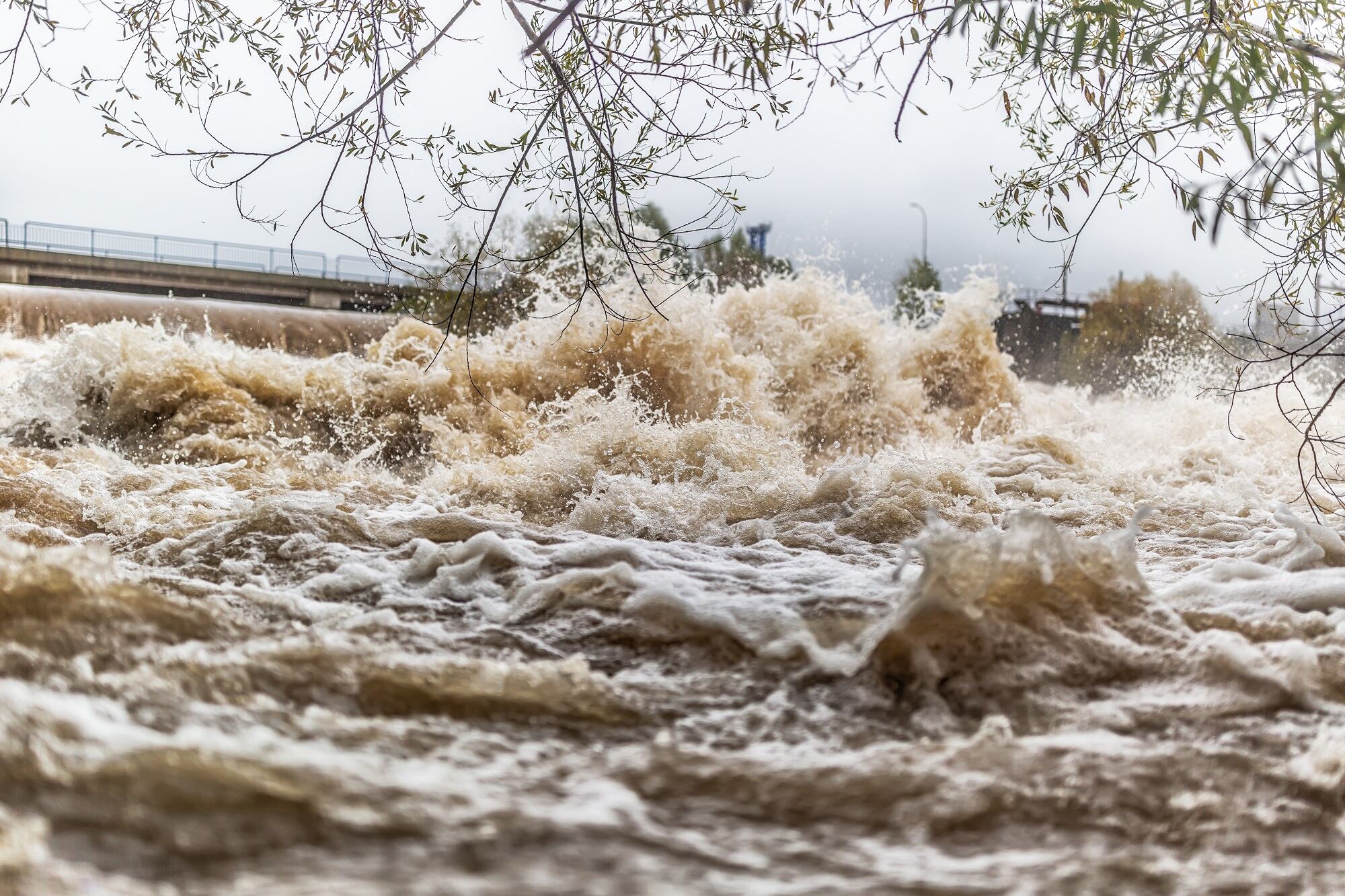 Imagen de referencia de desbordamiento de río. Foto. Getty Images