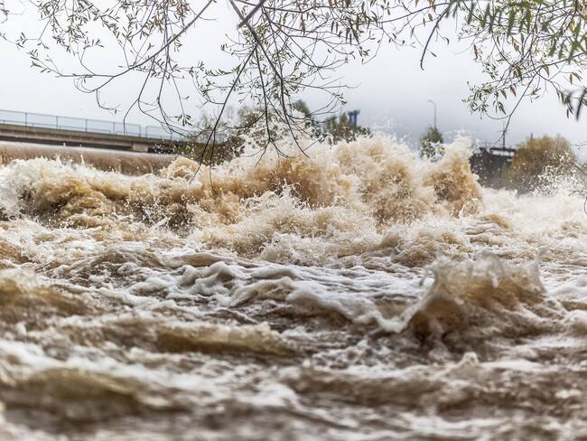 Imagen de referencia de desbordamiento de río. Foto. Getty Images