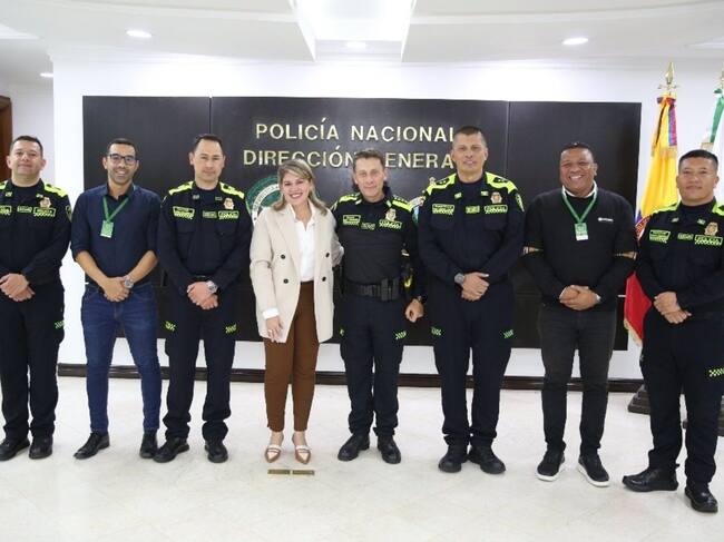 Reunión director de la Policía y la alcaldesa de Santa Marta / Policía