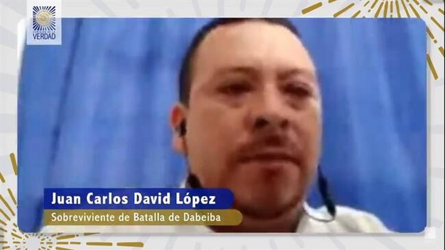 Testimonio de sobreviviente a la batalla de Dabeiba. Foto: Cortesía: Comisión de la Verdad