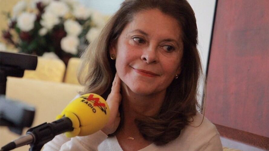 La vicepresidente Marta Lucía Ramírez habla en La W. Foto: W Radio