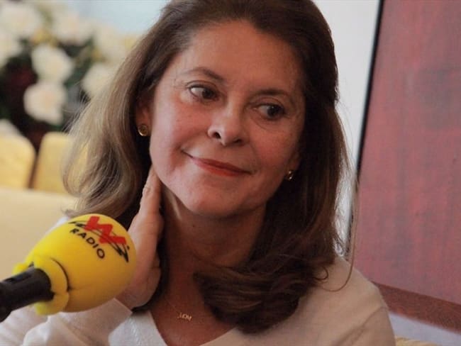 La vicepresidente Marta Lucía Ramírez habla en La W. Foto: W Radio