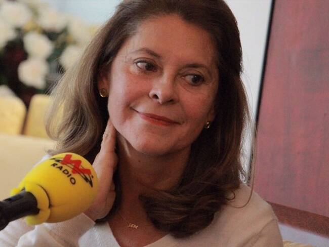 La vicepresidente Marta Lucía Ramírez habla en La W. Foto: W Radio