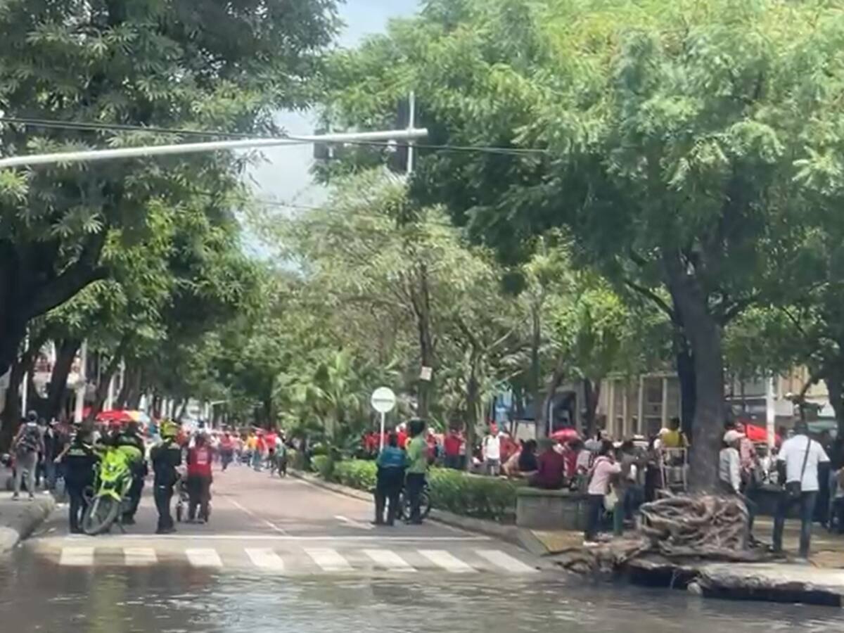 Marchas de docentes en Barranquilla culminaron en completa normalidad