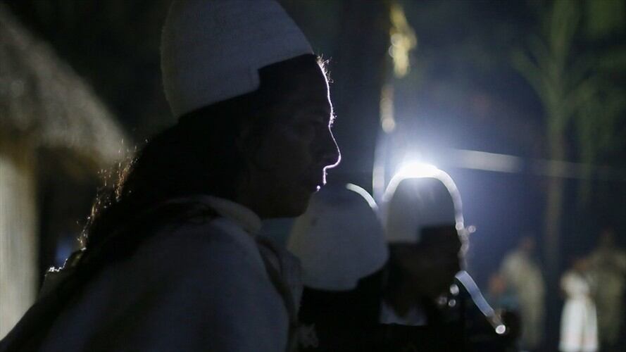 Indígenas arhuacos en Pueblo Bello denuncian fraude electoral. Foto: Colprensa