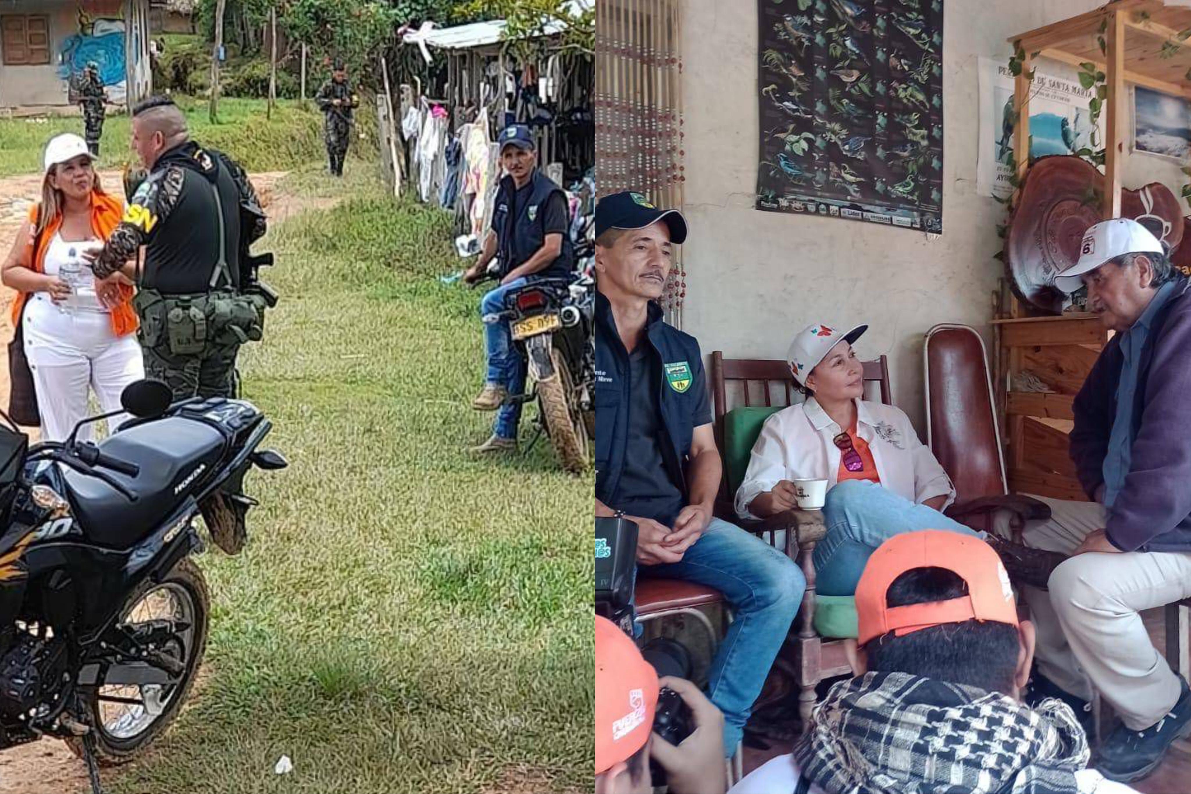 Reunión en zona rural de Santa Marta/ Cortesía.