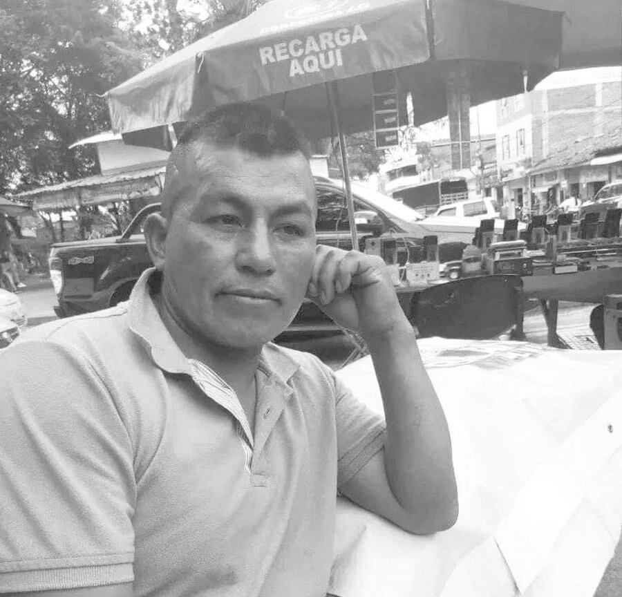 La víctima fue identificada como Luis Armando Nene Orozco, un firmante de la Paz. Crédito: Red de Apoyo Cauca.