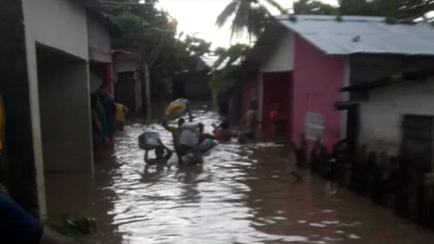 700 familias damnificadas por desbordamientos en la Zona Bananera del Magdalena. Foto: Cortesía