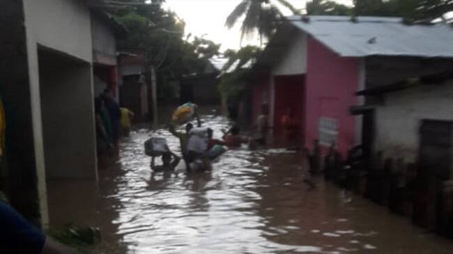 700 familias damnificadas por desbordamientos en la Zona Bananera del Magdalena. Foto: Cortesía