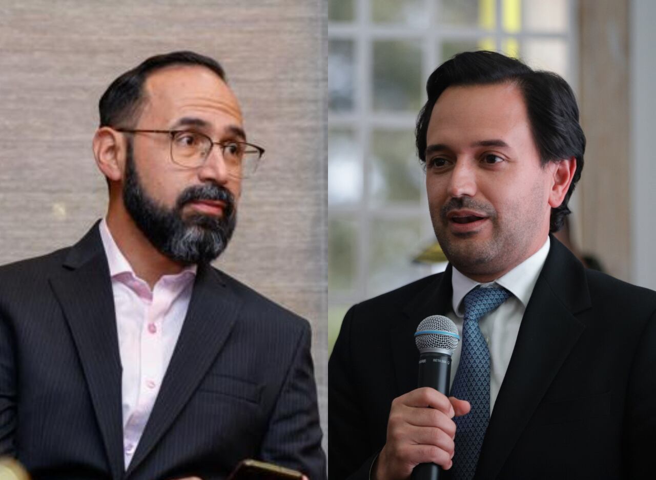 Ministro de Minas, Andrés Camacho, y exministro de Minas, Diego Mesa | Fotos: Colprensa