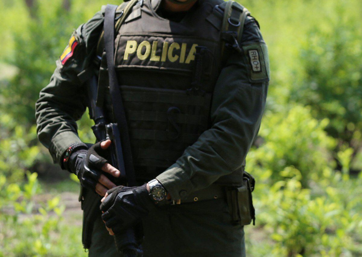 Estación de policía en Cajibío, Cauca, fue atacada. Foto: Colprensa.