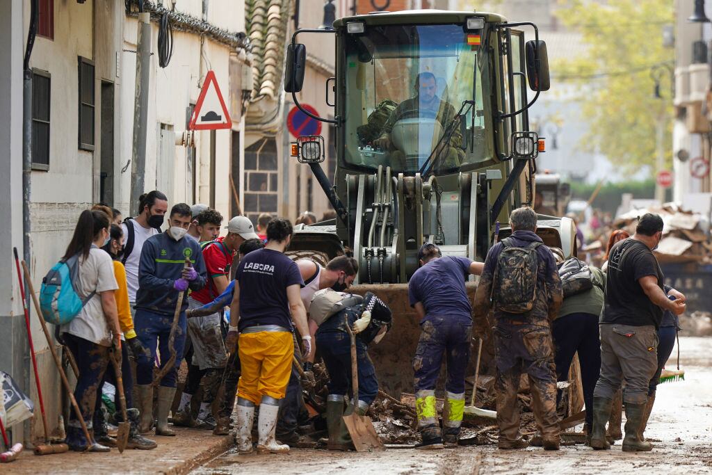 Inundaciones en Valencia, España. I Foto: CESAR MANSO/AFP via Getty Images.