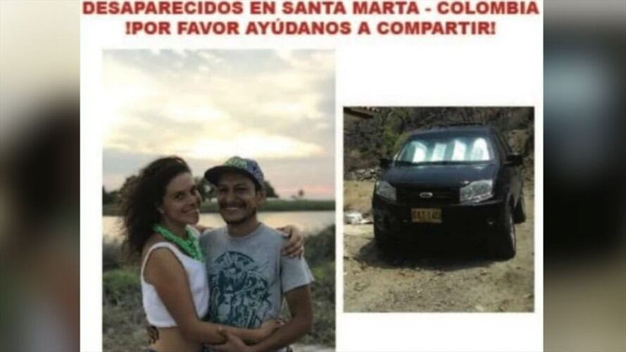 Reportan desaparición de una pareja en la vía Santa Marta-Palomino. Foto: Cortesía