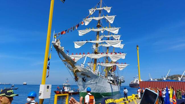 Llegada del ARC ‘Gloria’ a Santa Marta/ Gissell Campo