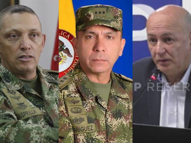 Jaime Lasprilla: Colprensa // Edgar Rodríguez: cortesía Ejército // Miguel Ernesto Pérez Guarnizo: cortesía: JEP