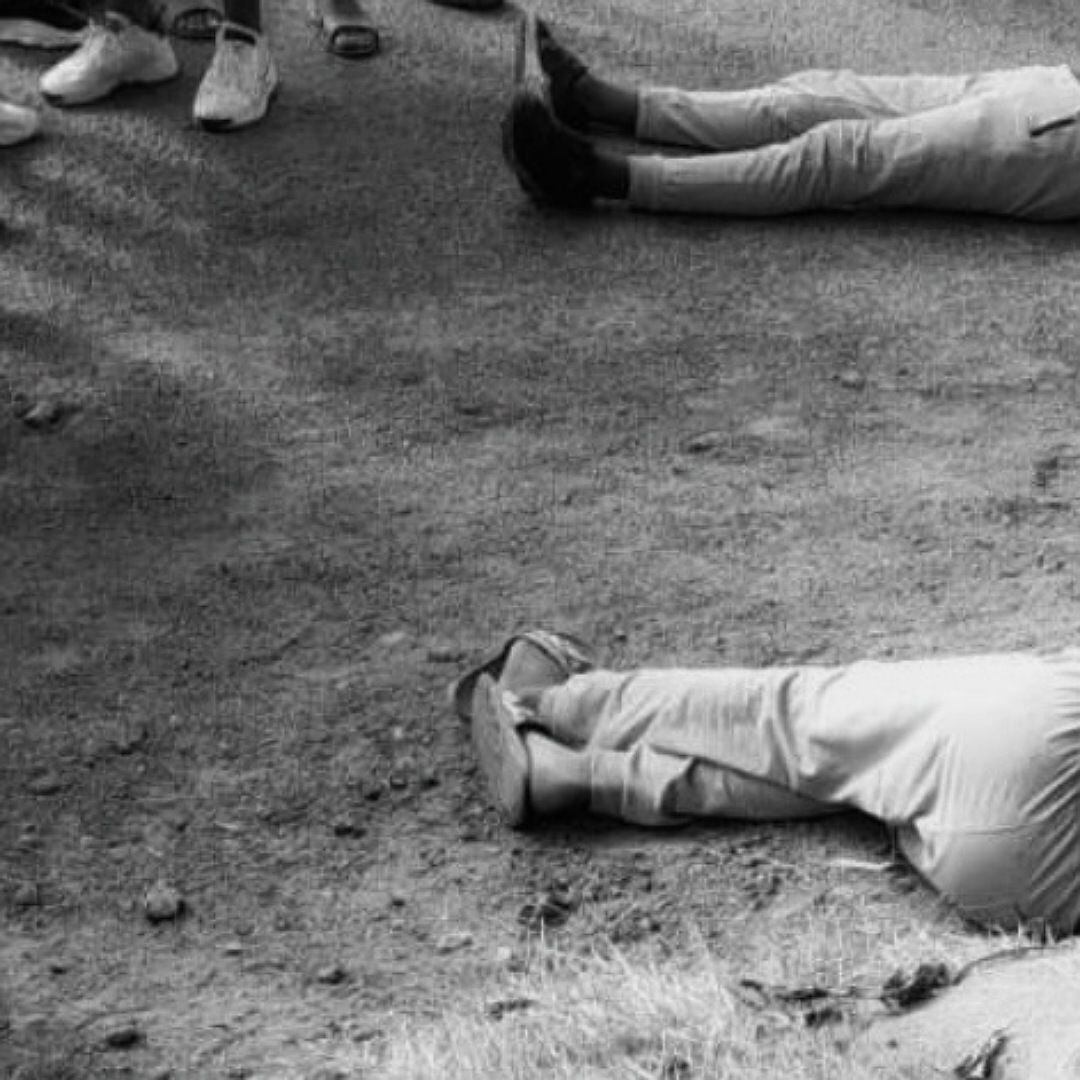 Una de las víctimas estaba atada de manos. Crédito: Alcaldía de Miranda.