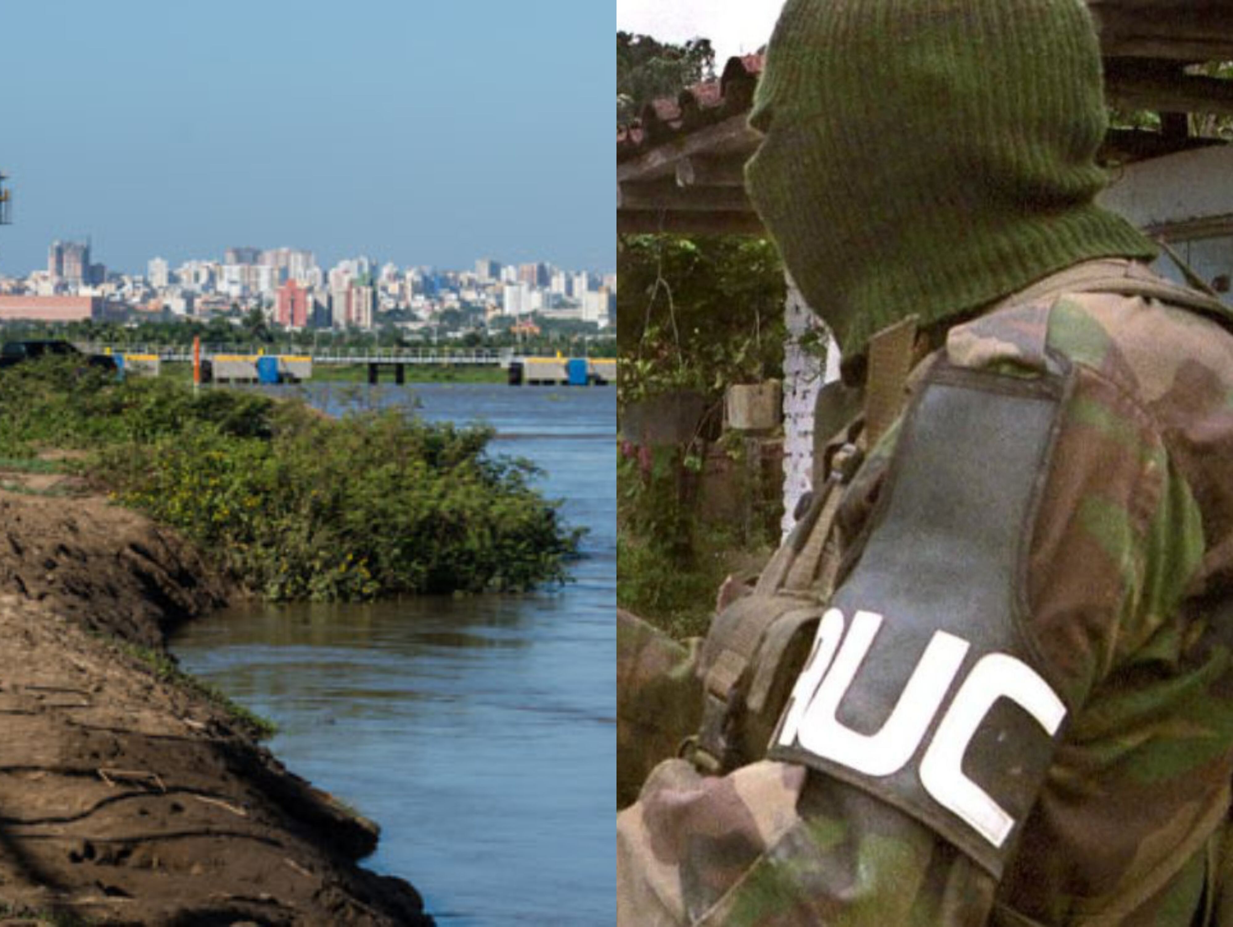 Ciénaga en Magdalena y excombatiente de las AUC | Fotos: Suministradas