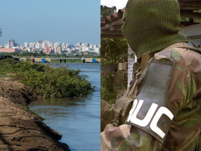 Ciénaga en Magdalena y excombatiente de las AUC | Fotos: Suministradas