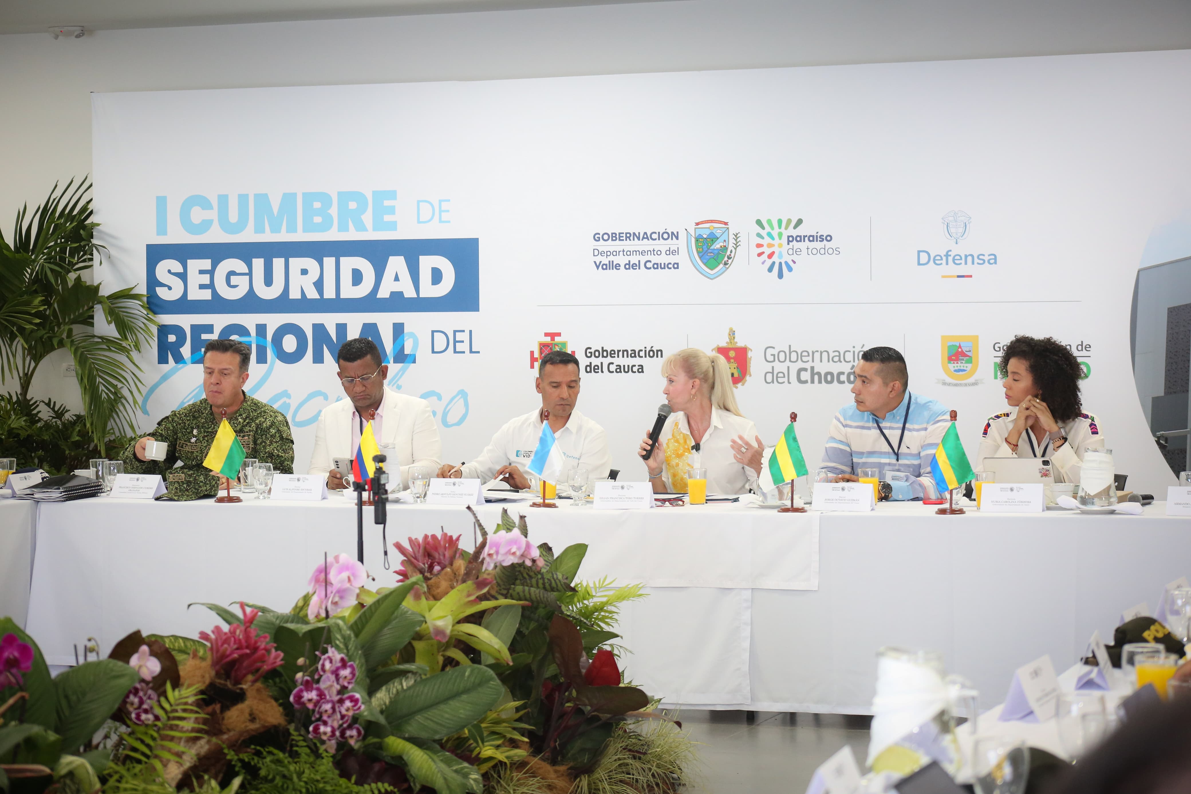 Cumbre de Seguridad en el Pacífico. Foto: Gobernación del Valle