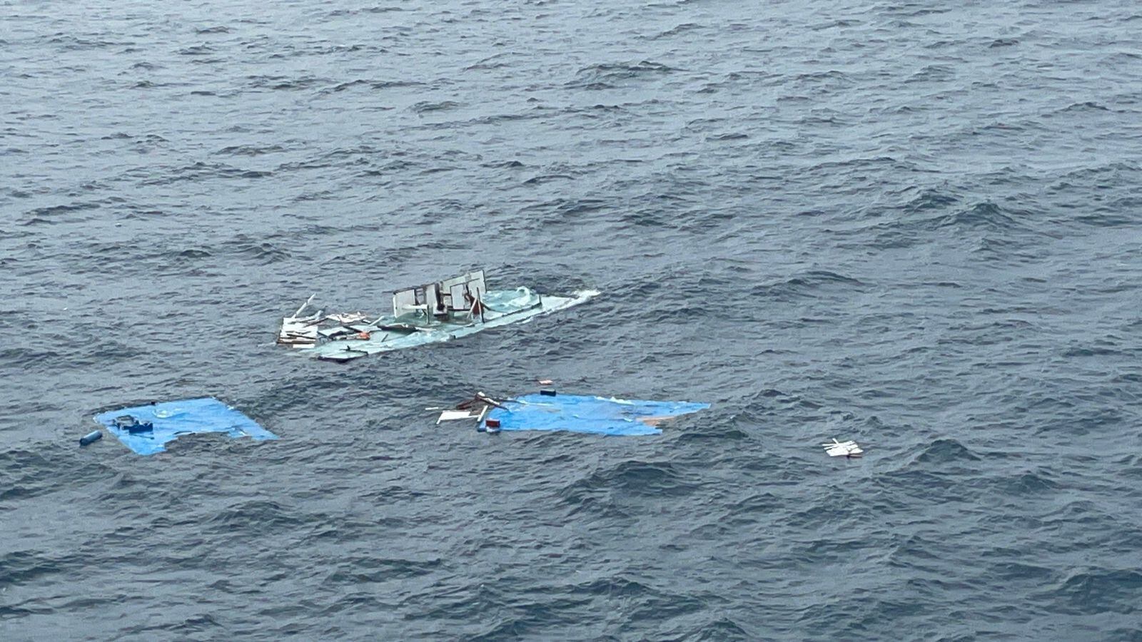 Un muerto y un desaparecido deja naufragio de una embarcación en el Pacífico colombiano. Foto: Suministrada.