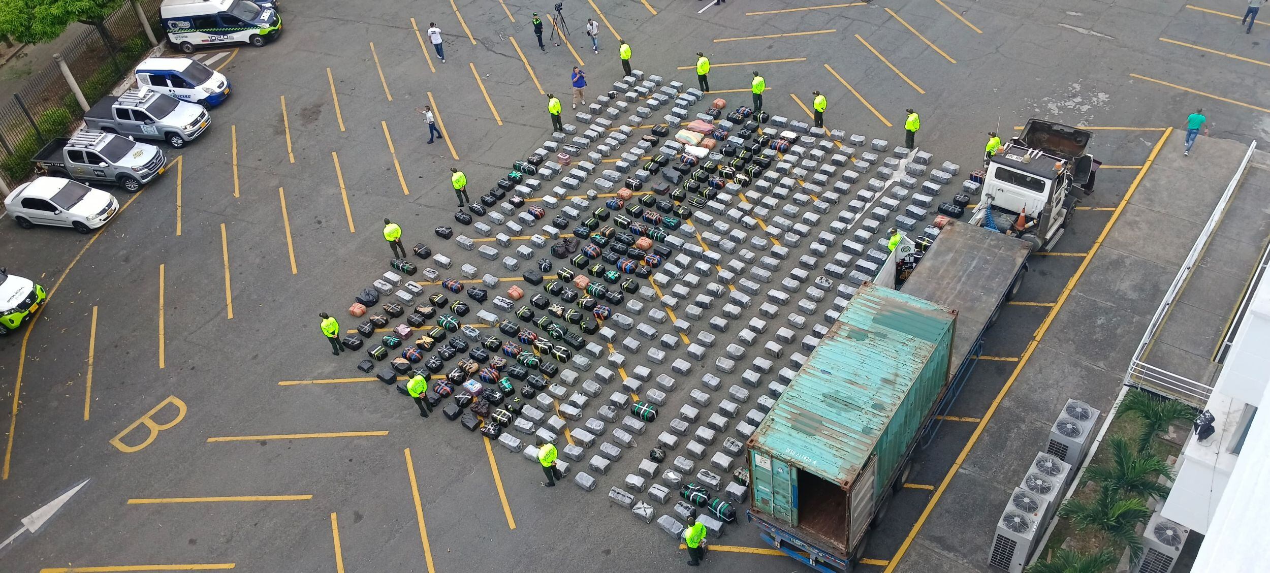 Las autoridades presumen que el estupefaciente provino del departamento del Cauca. Foto: Policía. 