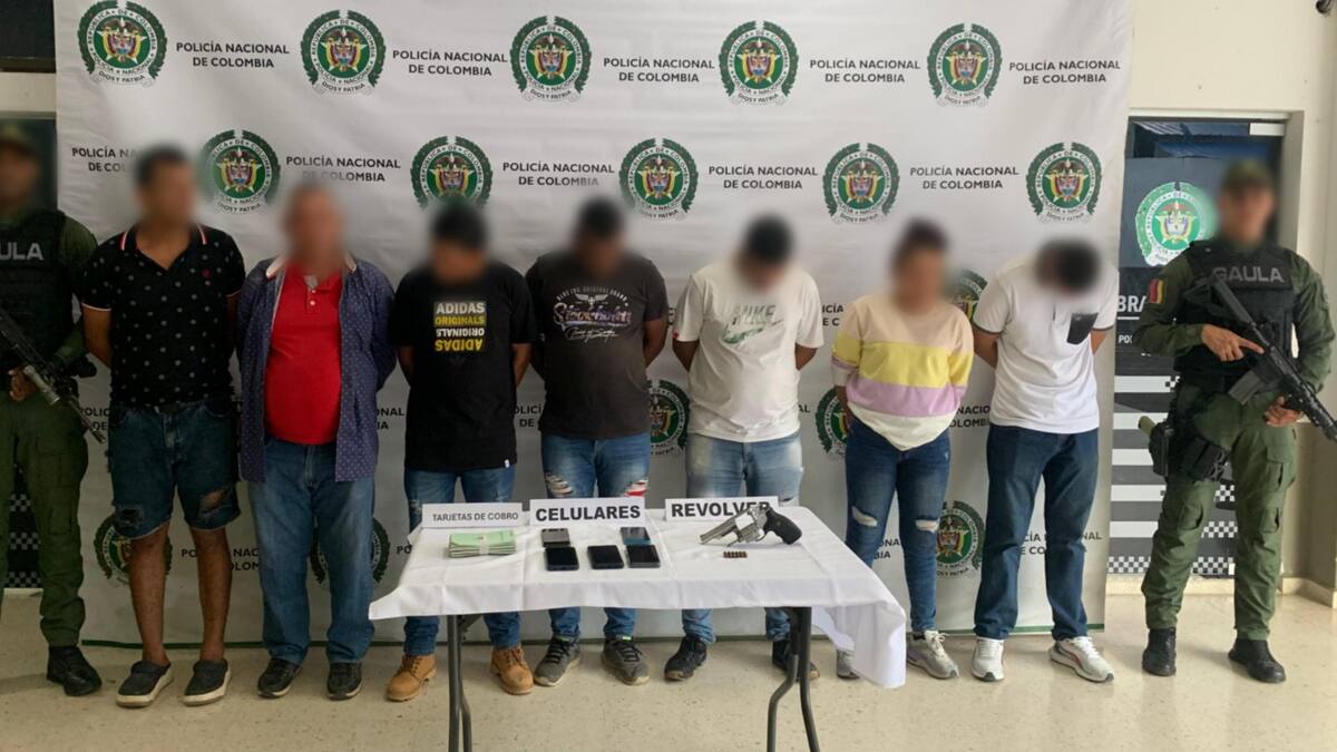 Capturan a siete presuntos extorsionistas del Clan del Golfo en Córdoba