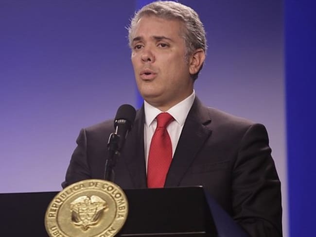 "Un gobernante no puede someterse a chantajes": presidente Iván Duque. Foto: Colprensa