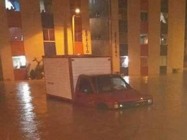 Inundación en Montería. Foto: La Wcon Julio Sánchez Cristo